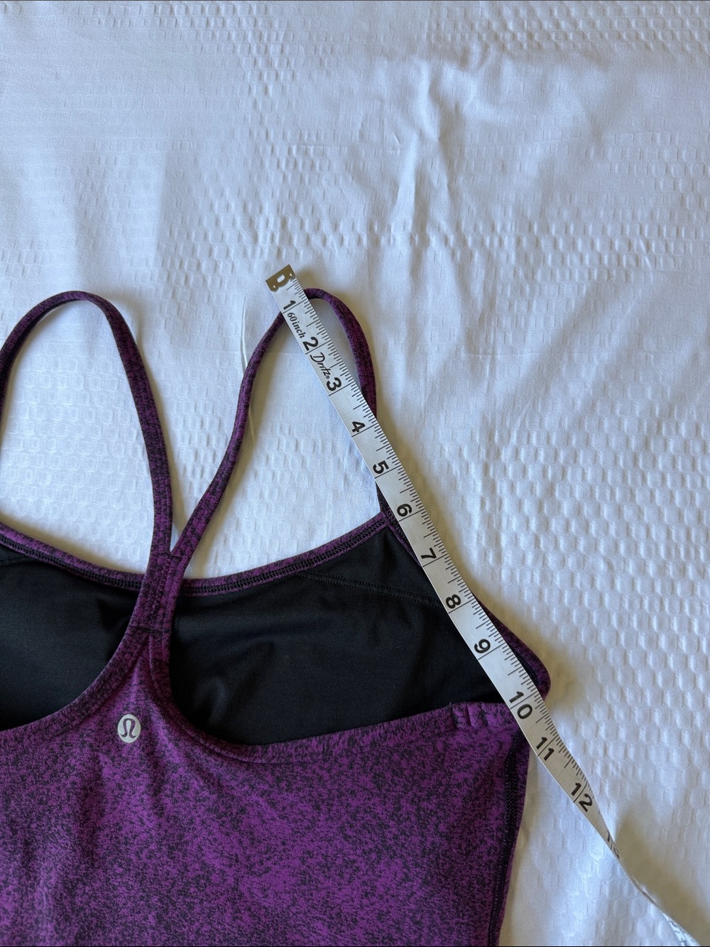 lululemon athletica Purple Racerback Tank with Subtle Heather - Picture 8 of 9